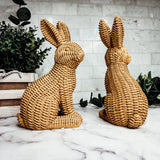 Gia Roma - Bunny Decoration, Farmhouse Easter Rabbit Home Decor Statues: Brown - Gaines Jewelers