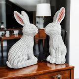 Gia Roma - Bunny Decoration, Farmhouse Easter Rabbit Home Decor Statues: Brown - Gaines Jewelers