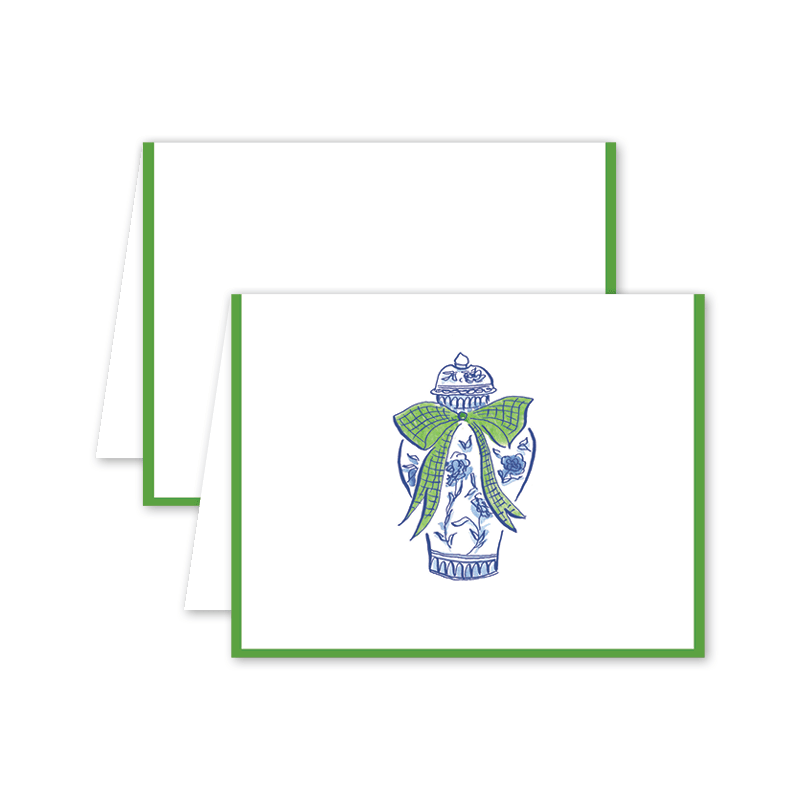 Ginger Jar with Green Bow Card - Dogwood Hill - Gaines Jewelers