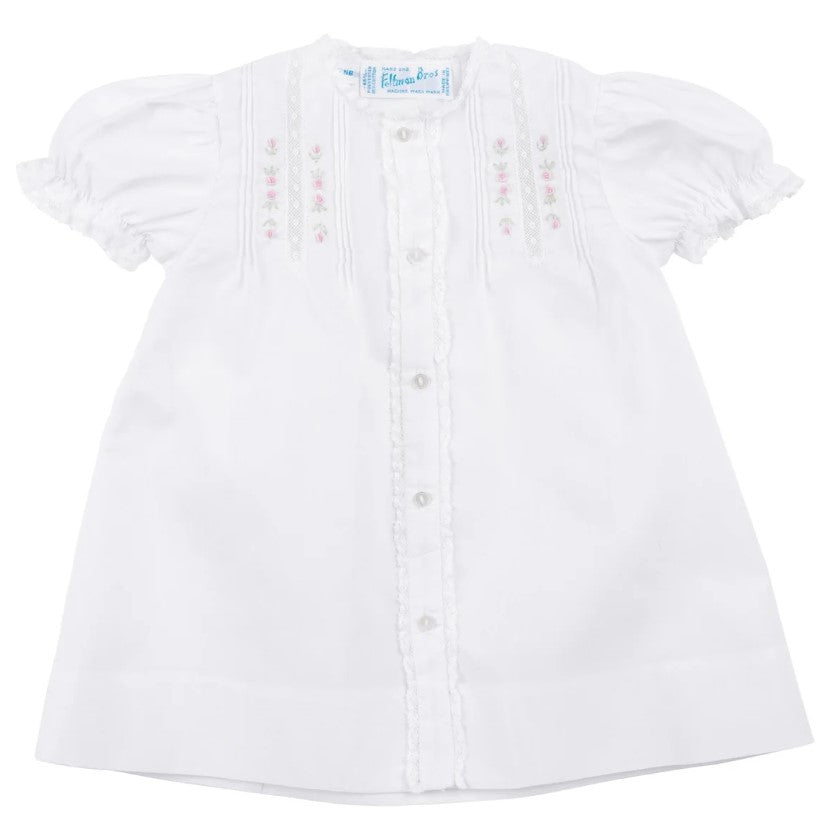 Girls Floral Rosebud Lace Daygown Newborn - Feltman Brothers - Gaines Jewelers