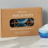 Glass Pinch Pots - Blue Tones - Boxed Set of 6 - Etu Home - Gaines Jewelers