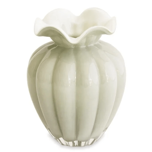 Glass Vento Large Vase - Pistachio - Beatriz Bal - Gaines Jewelers