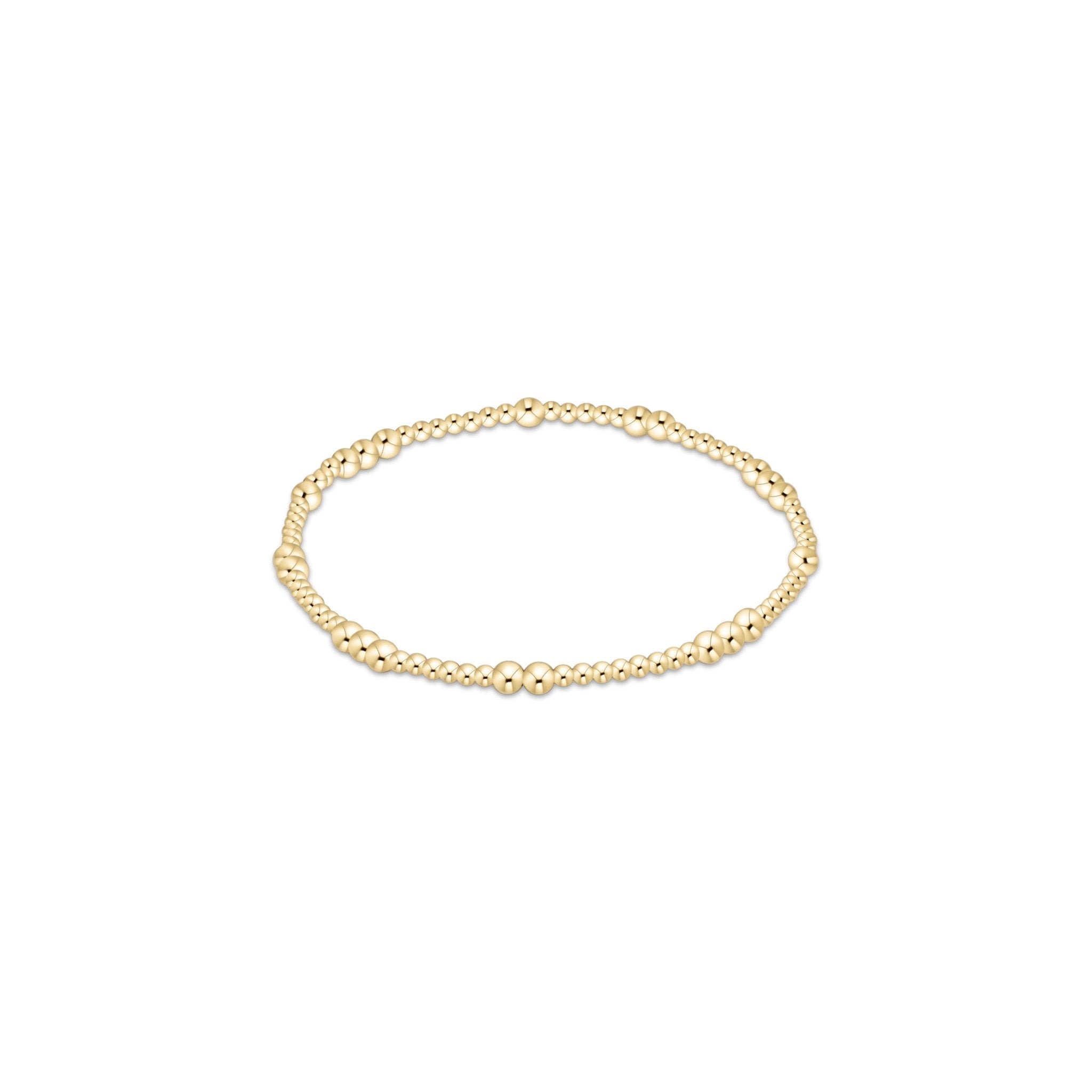Gold Hope Unwritten 3mm Bead Bracelet - enewton - Gaines Jewelers