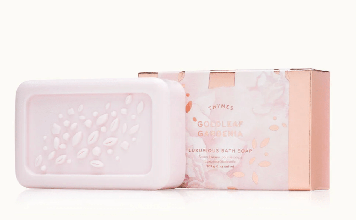 Gold Leaf Gardenia Bar Soap - Thymes - Gaines Jewelers