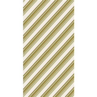 Gold Peppermint Stripe Guest Napkin - Pack of 16 - Hester & Cook - Gaines Jewelers