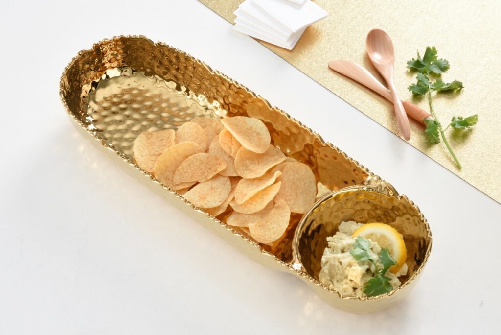 Gold Trim Chip & Dip Millennium - Pampa Bay - Gaines Jewelers