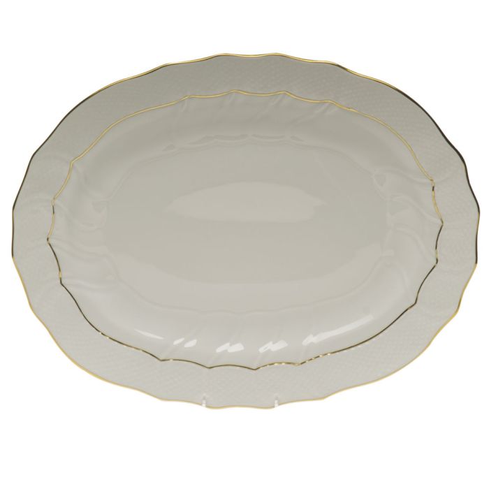 Golden Edge Platter - Herend - Gaines Jewelers
