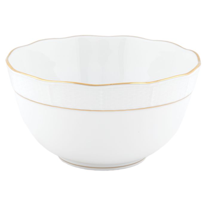 Golden Edge Round Bowl - Herend - Gaines Jewelers