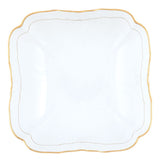 Golden Edge Square Salad Bowl - Herend - Gaines Jewelers