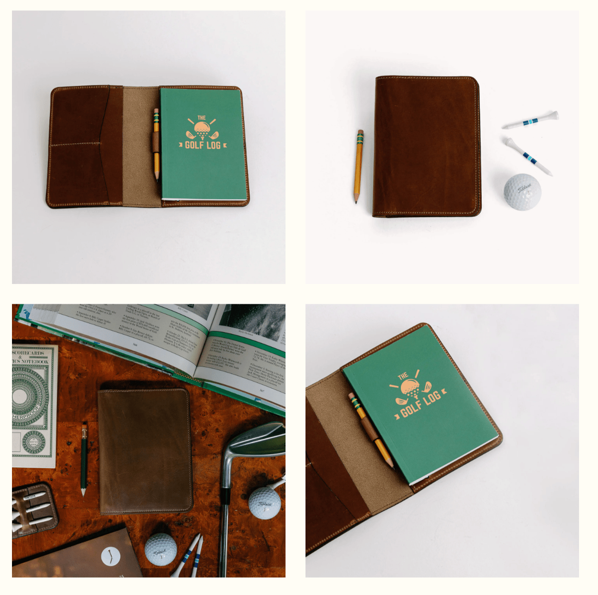 Golf Scorecard Holder - Natural - Clayton & Crume - Gaines Jewelers