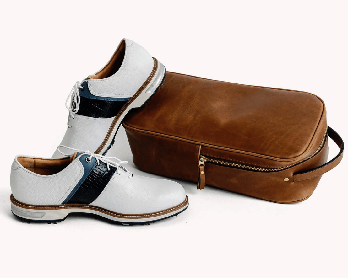 Golf Shoe Bag - Natural - Clayton & Crume - Gaines Jewelers