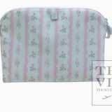 Goodie Cosmetic Bag - Ribbon Floral Pink - TRVL Design - Gaines Jewelers