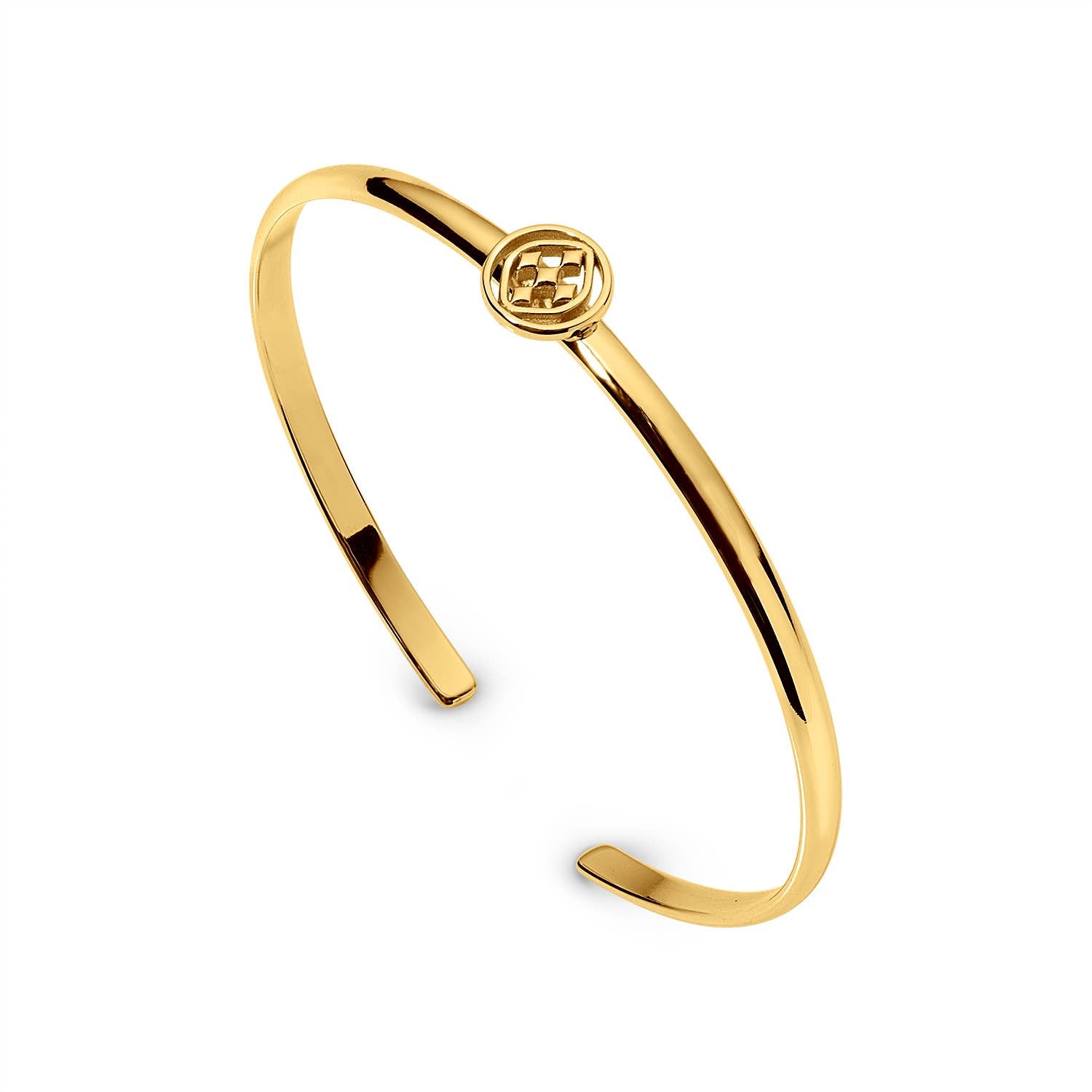 Gracewear Collection - Medallion bangle bracelet: Gold Vermeil - Gaines Jewelers