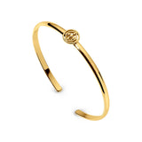 Gracewear Collection - Medallion bangle bracelet: Gold Vermeil - Gaines Jewelers