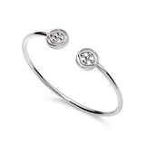 Gracewear Collection - Medallion large bangle bracelet: Gold Vermeil - Gaines Jewelers