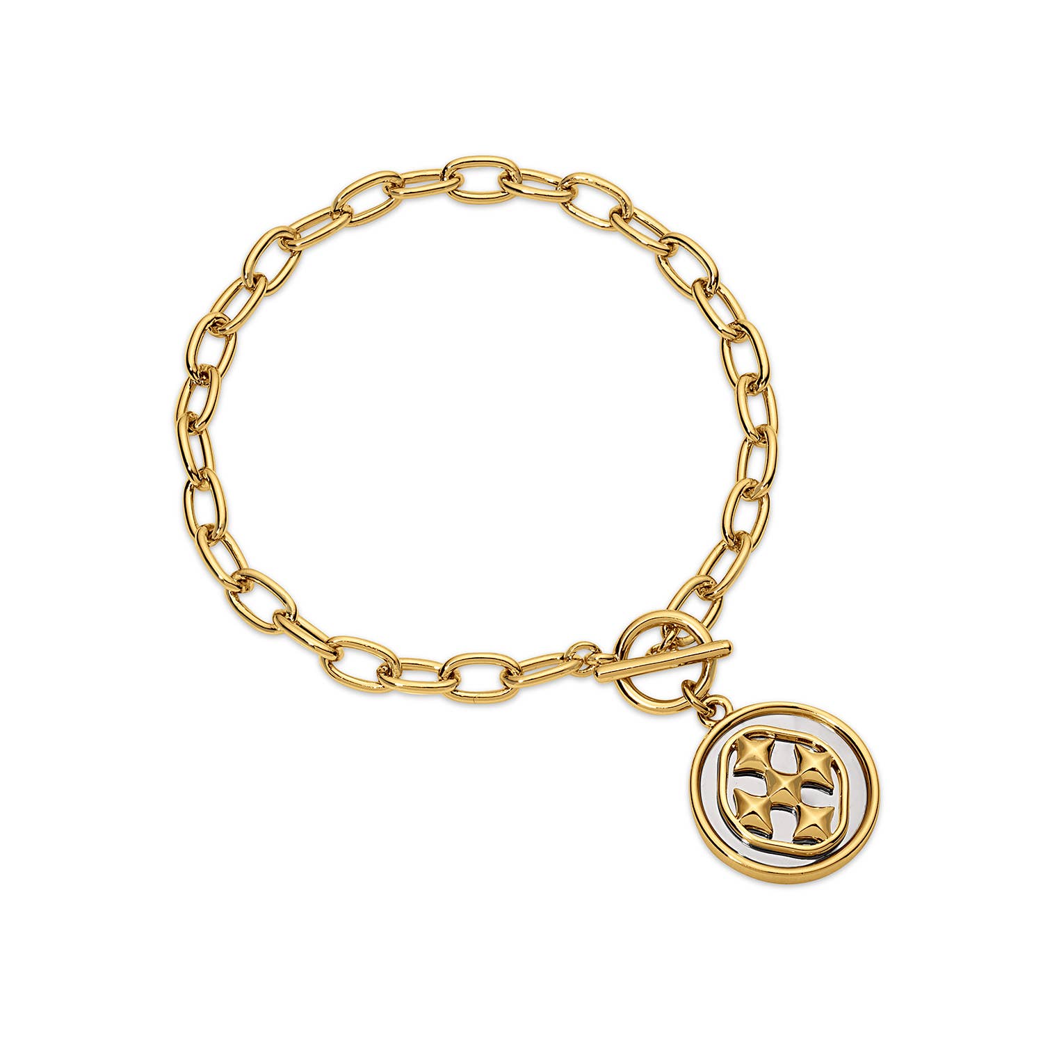 Gracewear Collection - Medallion paperclip bracelet-Gracewear Collection - Gaines Jewelers