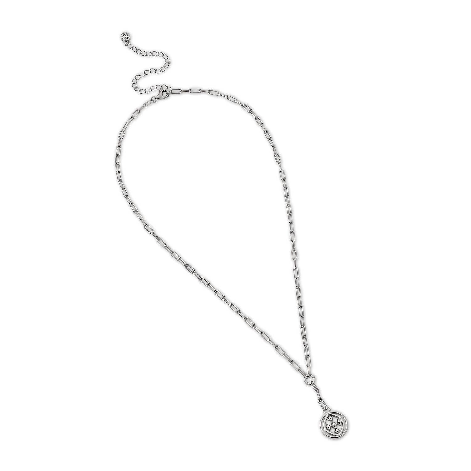 Gracewear Collection - Medallion paperclip lariat: Gold Vermeil - Gaines Jewelers