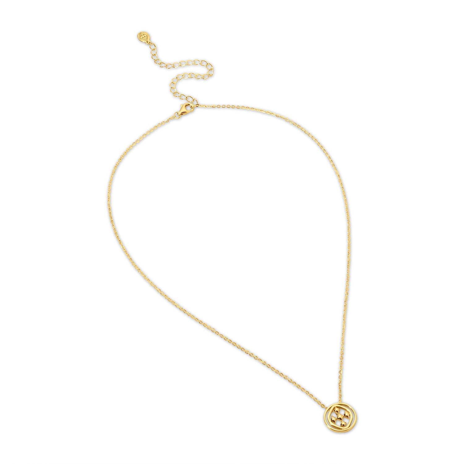 Gracewear Collection - Medallion pendant necklace: Gold - Gaines Jewelers