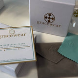 Gracewear Collection - Shield embossed ring: Gold Vermeil - Gaines Jewelers