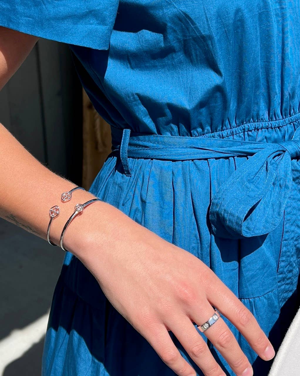 Gracewear Collection - Shield embossed ring: Gold Vermeil - Gaines Jewelers
