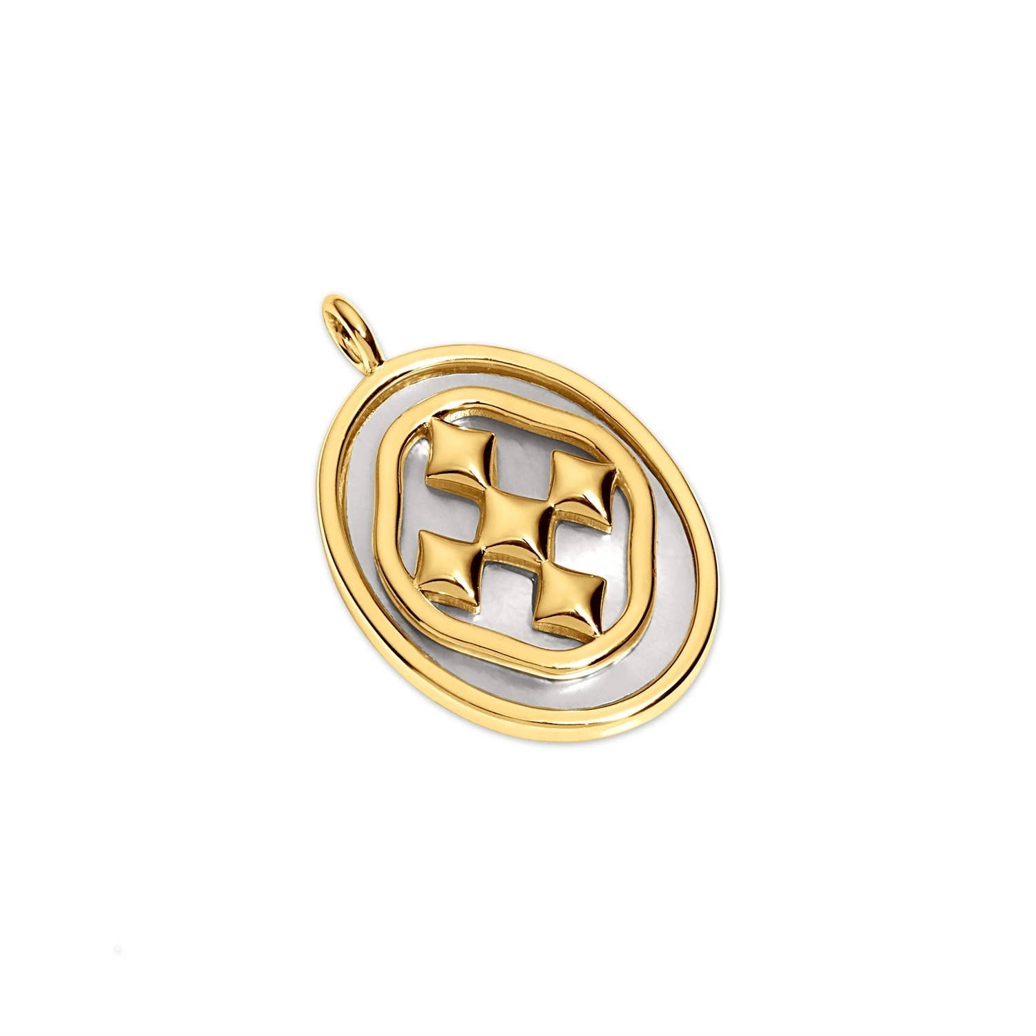 Gracewear Collection - Shield mother of pearl charm - Gaines Jewelers