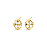 Gracewear Collection - Shield post earrings: Gold Vermeil - Gaines Jewelers