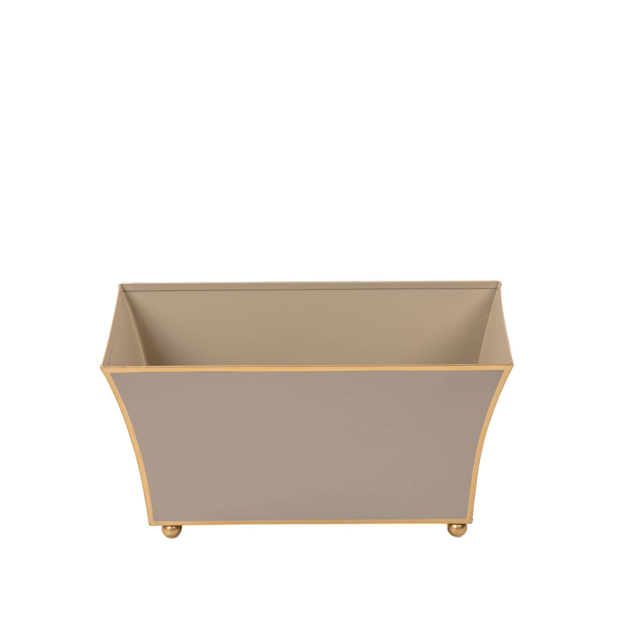 Gracie Fluted Rectangle Cachepot - Natural - Jaye's Studio - Gaines Jewelers
