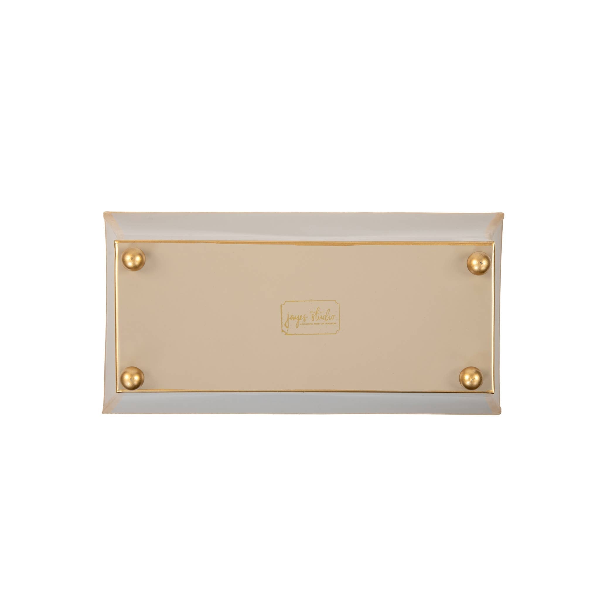 Gracie Fluted Rectangle Cachepot - Natural - Jaye's Studio - Gaines Jewelers