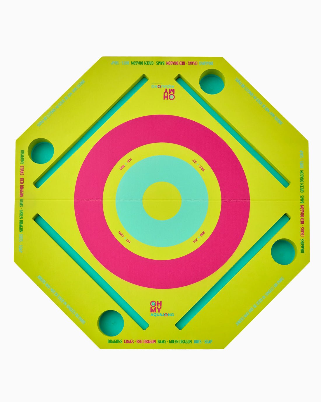 Green Aqua Jong Pool Mat - Oh my Mahjong - Gaines Jewelers