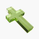 Green Large Cross Acrylic Weights - Anne Neilson - Gaines Jewelers