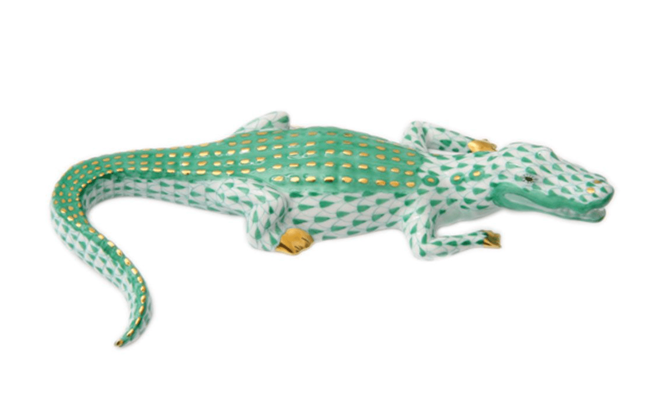 Green Small Alligator - Herend - Gaines Jewelers