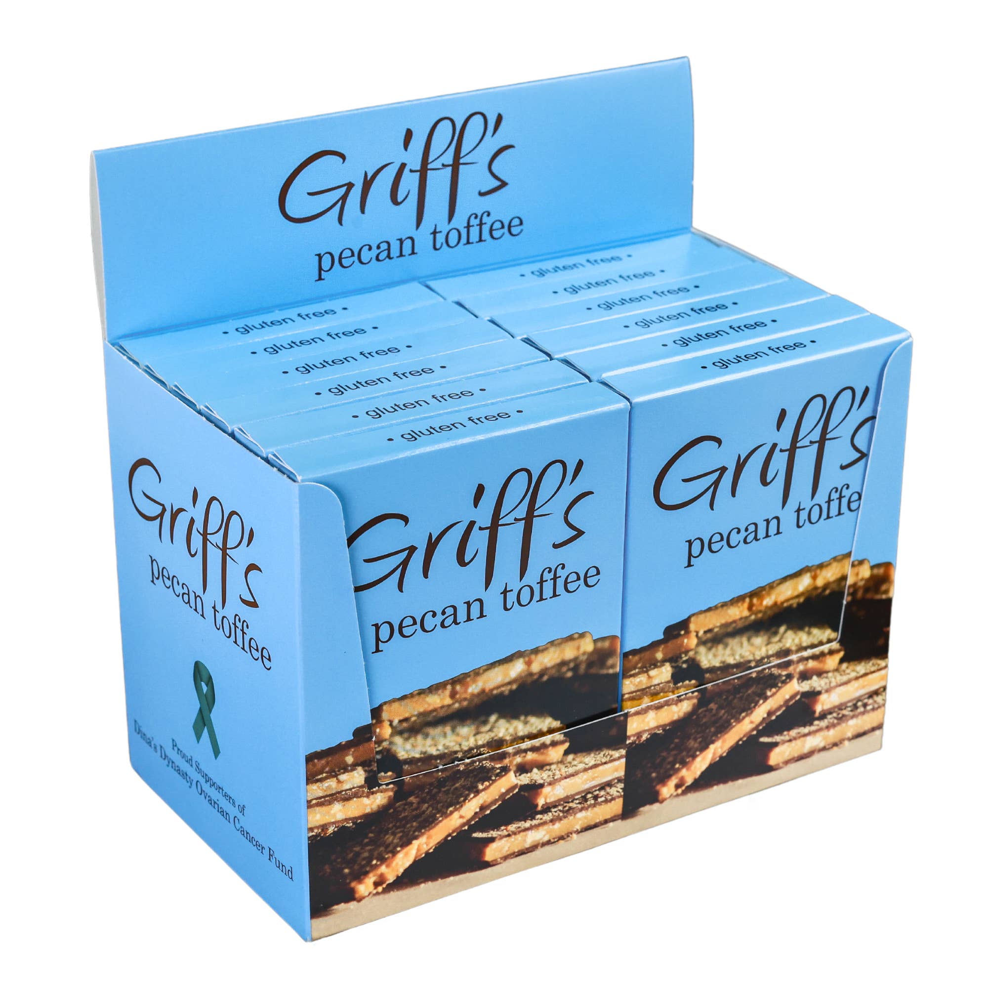 Griff's Toffee - Griff's Pecan Toffee - 2oz Dark Chocolate Toffee - Gaines Jewelers