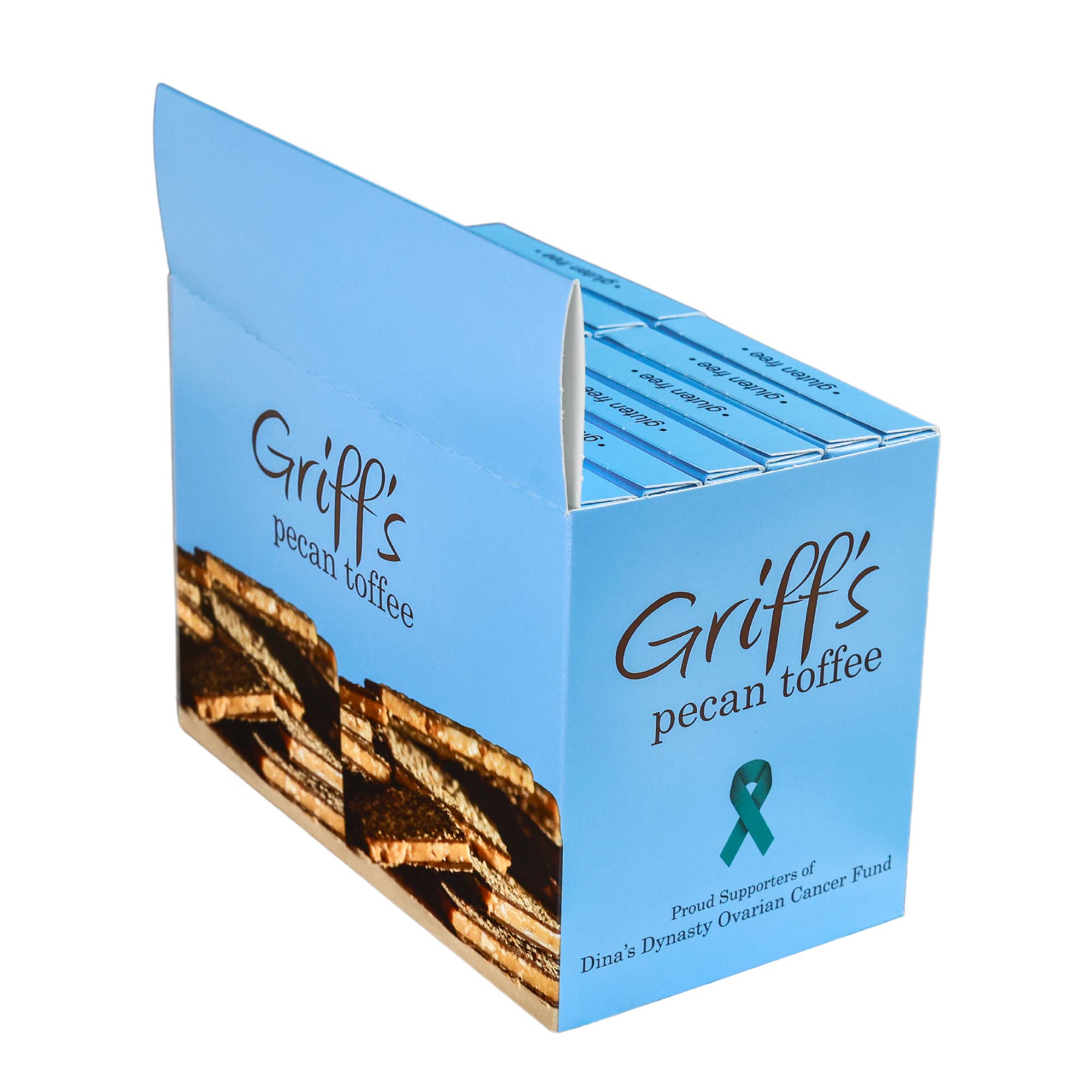 Griff's Toffee - Griff's Pecan Toffee - 2oz Dark Chocolate Toffee - Gaines Jewelers