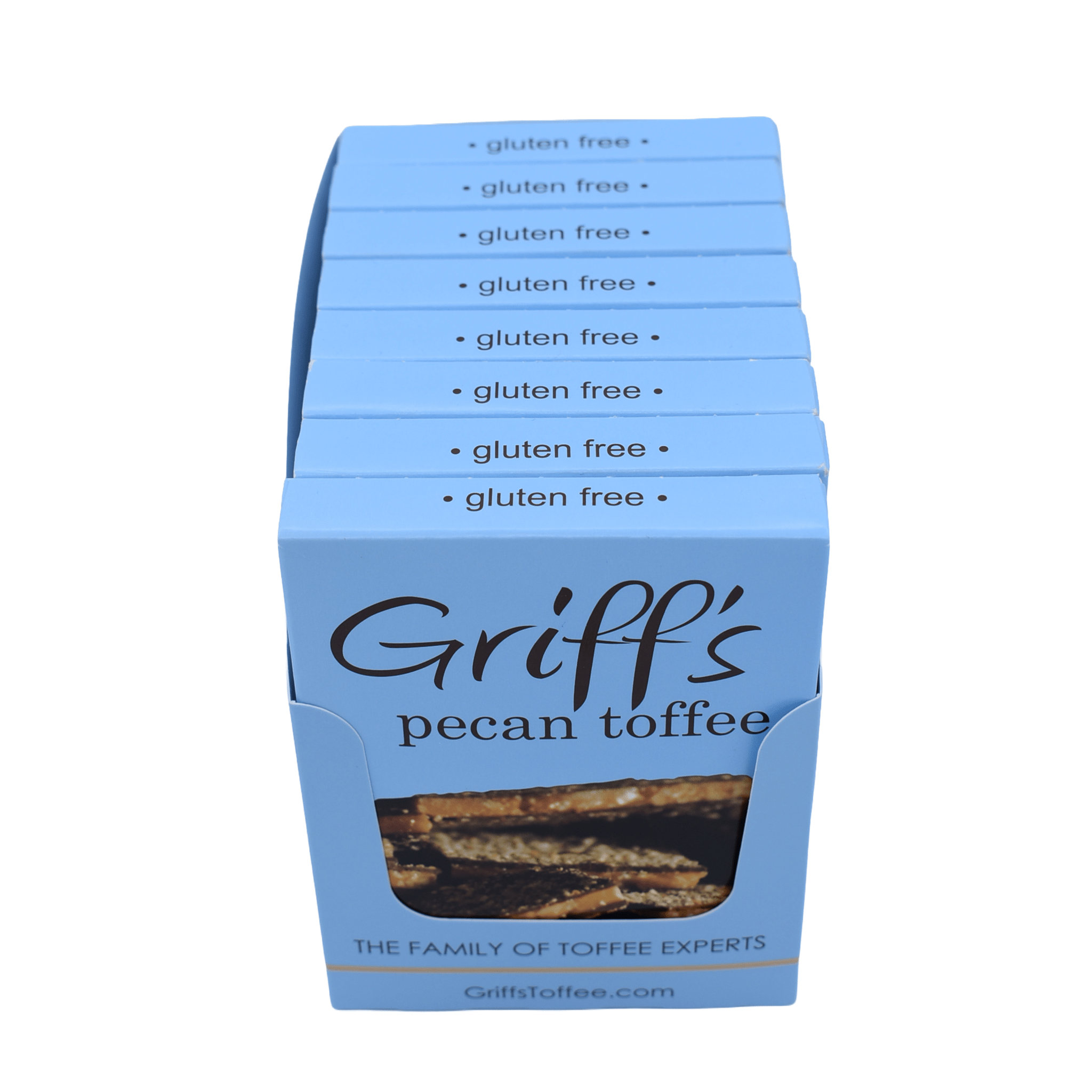 Griff's Toffee - Griff's Pecan Toffee - 2oz Dark Chocolate Toffee - Gaines Jewelers