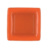 Grosgrain Deep Orange Salad Plates - Caspari - Gaines Jewelers