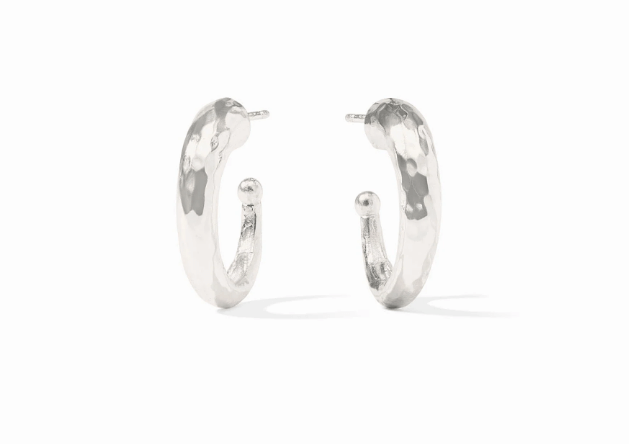 Hammered Hoop - Silver - S - Julie Vos - Gaines Jewelers