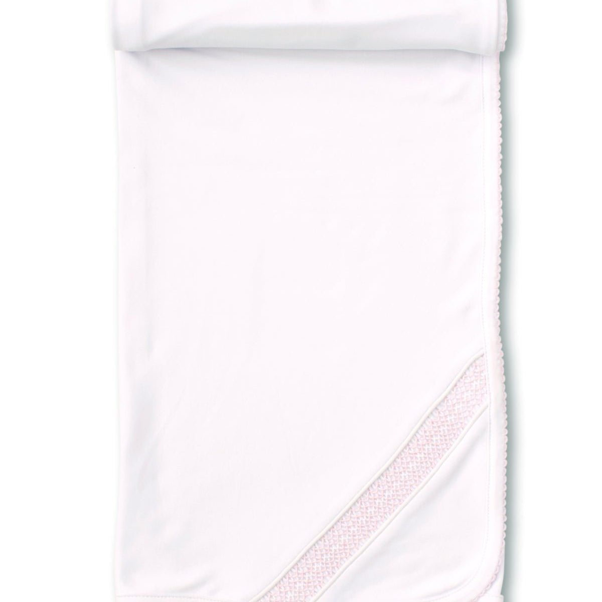 Hand Smocked CLB Charmed White/Pink Blanket- Kissy Kissy - Gaines Jewelers