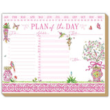 Handpainted Pink Enchanted Garden Planner Luxe Planner - RosanneBeck Collections - Gaines Jewelers