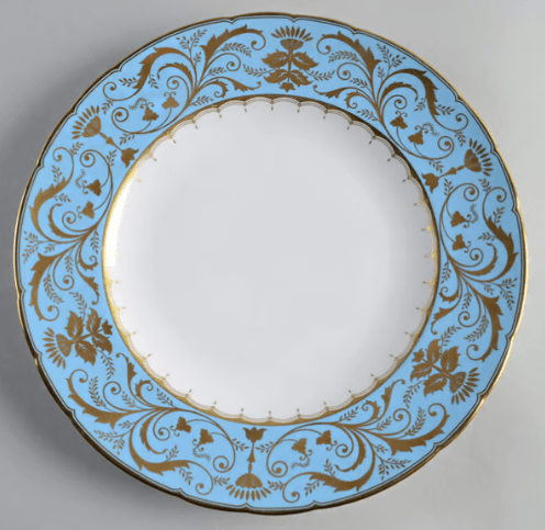 * Harlequin Duck Egg Dinner Plate - Royal Crown Derby - Gaines Jewelers