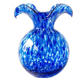 Hibiscus Glass Tortoiseshell Vase - Medium - Cobalt - Vietri - Gaines Jewelers