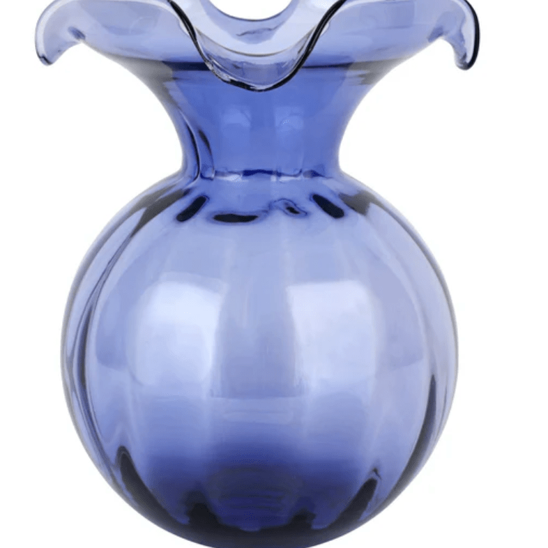 Hibiscus Glass Vase - Medium - Indigo - Vietri - Gaines Jewelers