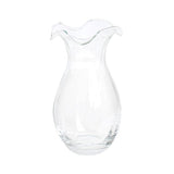 Hibiscus Glass Vertical Fluted Small Vase - Clear - Vietri - Gaines Jewelers