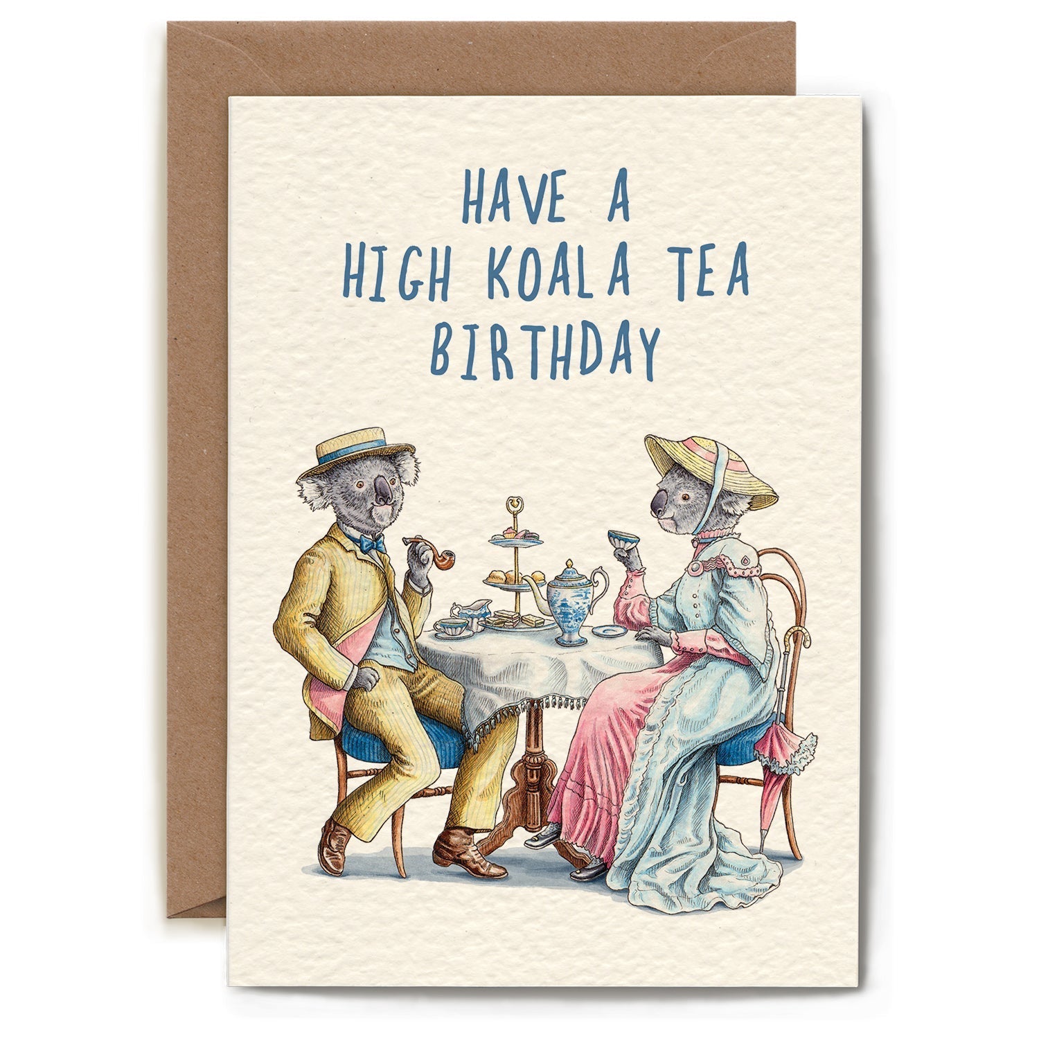 High Koala Tea Birthday Card - Hester & Cook - Gaines Jewelers