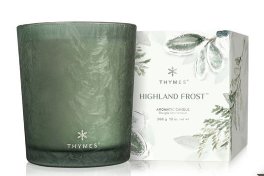 Highland Frost Large Candle - Thymes - Gaines Jewelers