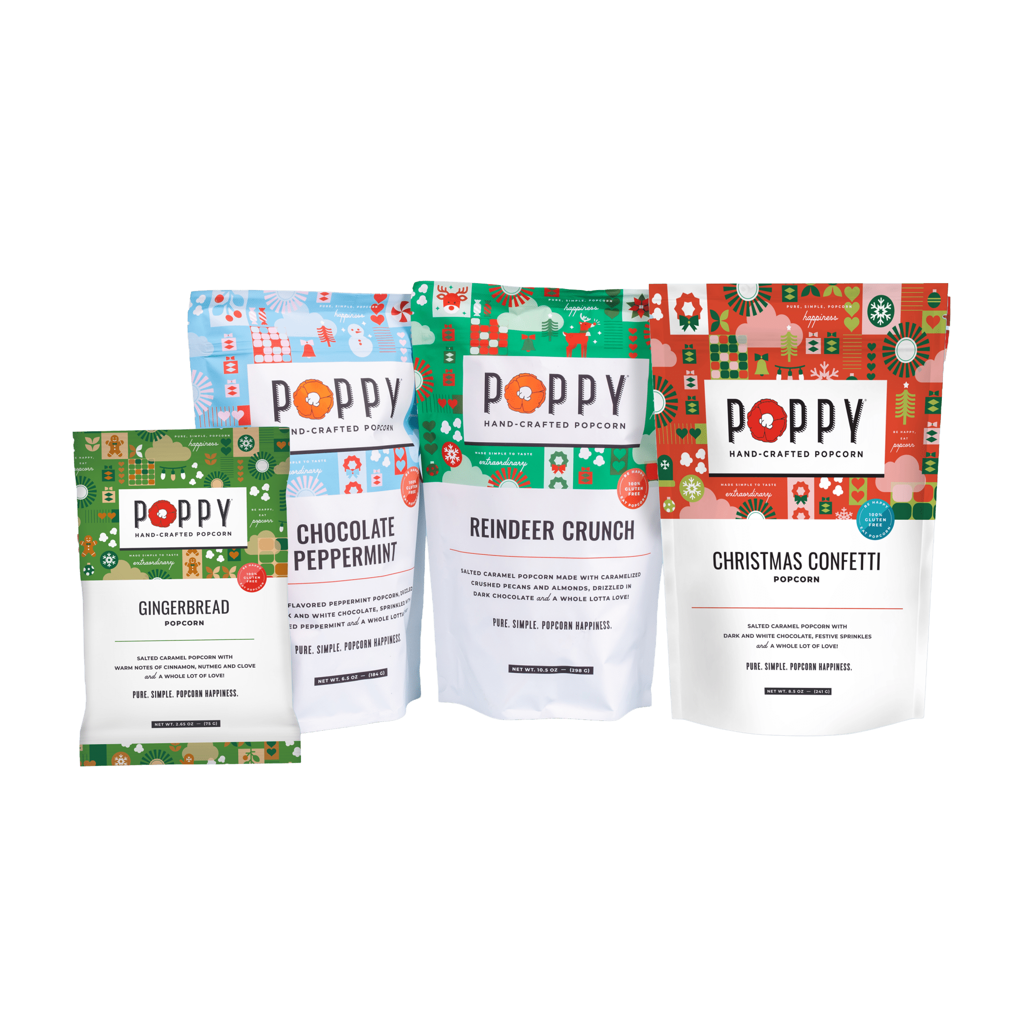 HOLIDAY Early Buy Small Set - Poppy Hand - Crafted Popcorn - Gaines Jewelers