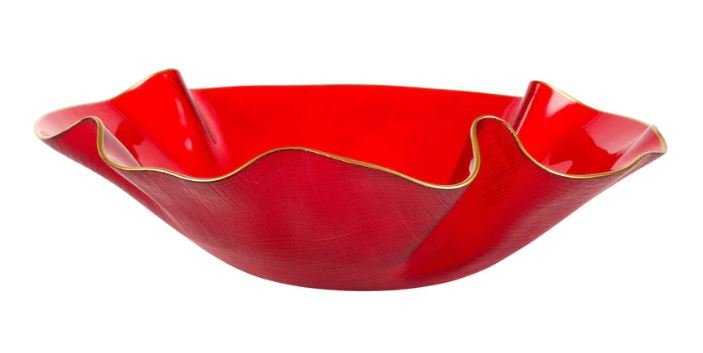 Holiday Glass Medium Ruffled Bow - Vietri - Gaines Jewelers