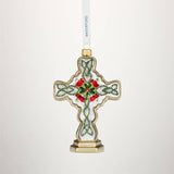 Holiday Heirlooms Standing Cross Ornament - Waterford - Gaines Jewelers