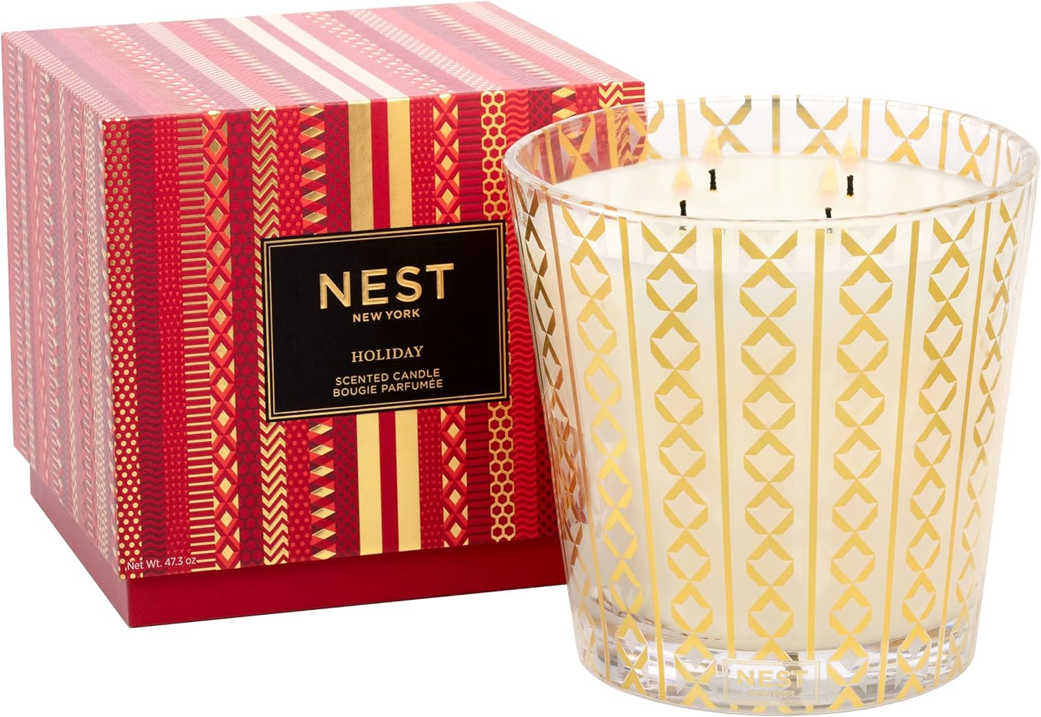 Holiday Luxury 4 Wick Candle - Nest Fragrances - Gaines Jewelers