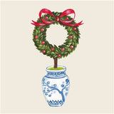 Holiday Topiary Cocktail Napkin - Pack of 20 - Hester & Cook - Gaines Jewelers
