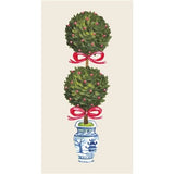 Holiday Topiary Guest Napkin - Pack of 16 - Hester & Cook - Gaines Jewelers
